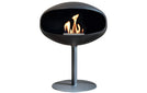 Cocoon_Aeris_Pedestal_Zwart_RVS_Vrijstaand_Bio-ethanol_handmatig_Design
