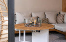 CosiFires_Cosiloft_Round_Zwart_Teak_wit_Gas_haard_Salontafel_buiten_vuurtafel