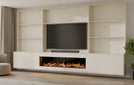 TV-meubel Malani - TV-kast met Elektrisch, Bio-ethanol haard, Maatwerk, haardmeubel, TV-wand, Decolegno, Verlichting, Nissen