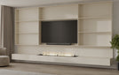TV-meubel Shayn - TV-kast met Elektrisch, Bio-ethanol haard, Maatwerk, haardmeubel, TV-wand, Decolegno, Verlichting, Nissen