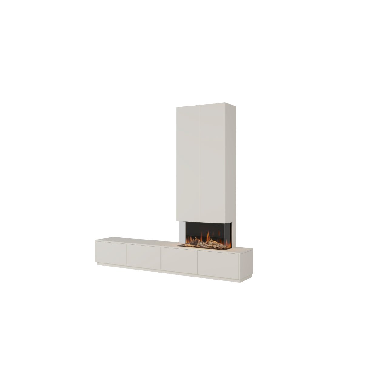 Meubel Livorno - Haardmeubel, Elektrisch, Bio-ethanol, Maatwerk, Decolegno, Dressoir, Haardcenter, TV-meubel