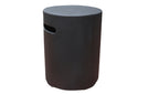 Gasfles cover rond donkergrijs