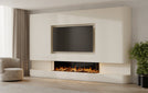 TV-meubel Lamar - TV-kast met Elektrisch, Bio-ethanol haard, Maatwerk, haardmeubel, TV-wand