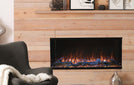 Planika_Astro_Elektrische_haard_inbouw_LED_houtblokken_vlammen_stenen_amberkristallen_driezijdig_hoekhaard_fronthaard