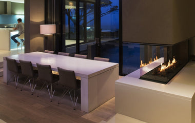 Kan een bio-ethanol haard met glas dicht?