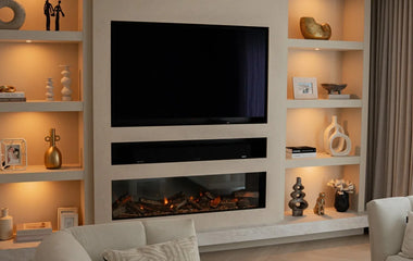 Welke haarden zijn geschikt onder een tv?