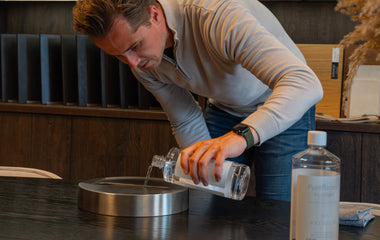 Hoe vult u een bio-ethanol haard?