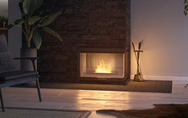 Het verschil tussen een inbouwhaard en inzethaard