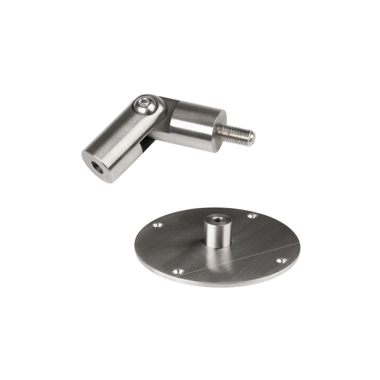 Hoekbevestiging schuin plafond RVS