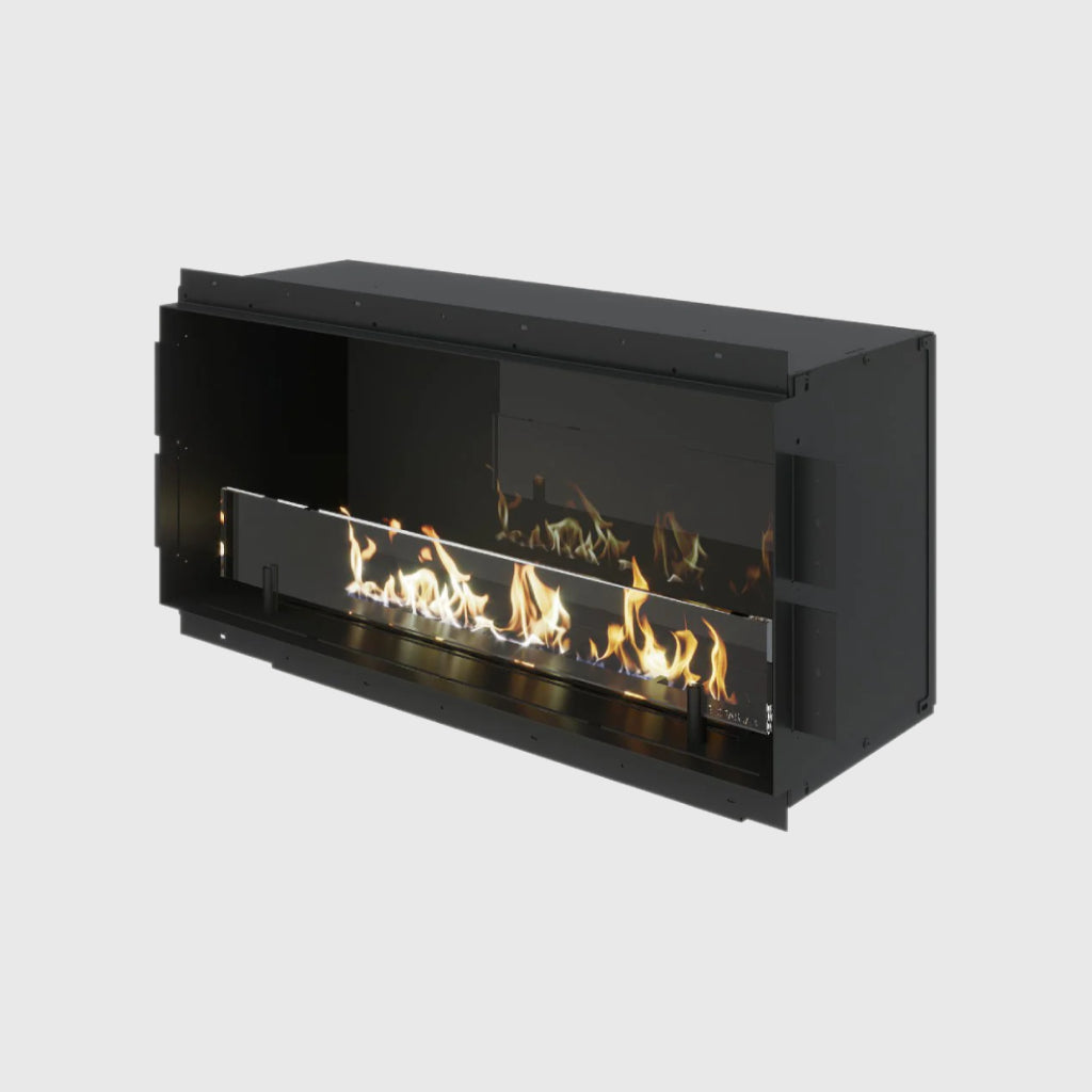 Zwart glazen achterwand