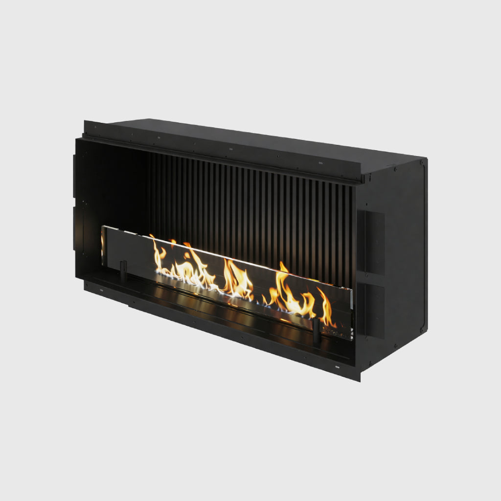 Geribbelde zwarte achterwand