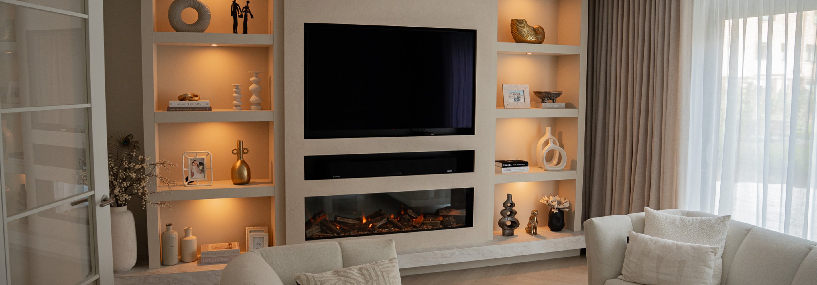 Welke haarden zijn geschikt onder een tv?