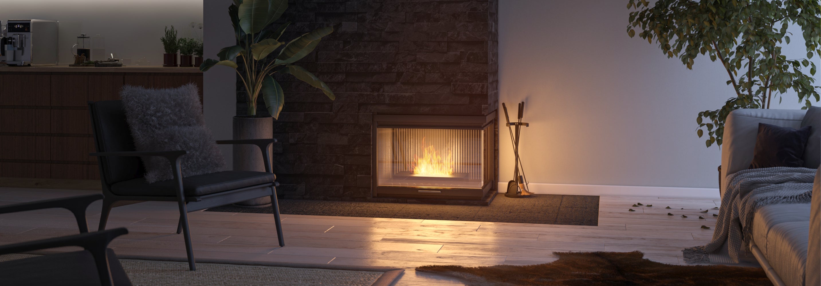 Het verschil tussen een inbouwhaard en inzethaard