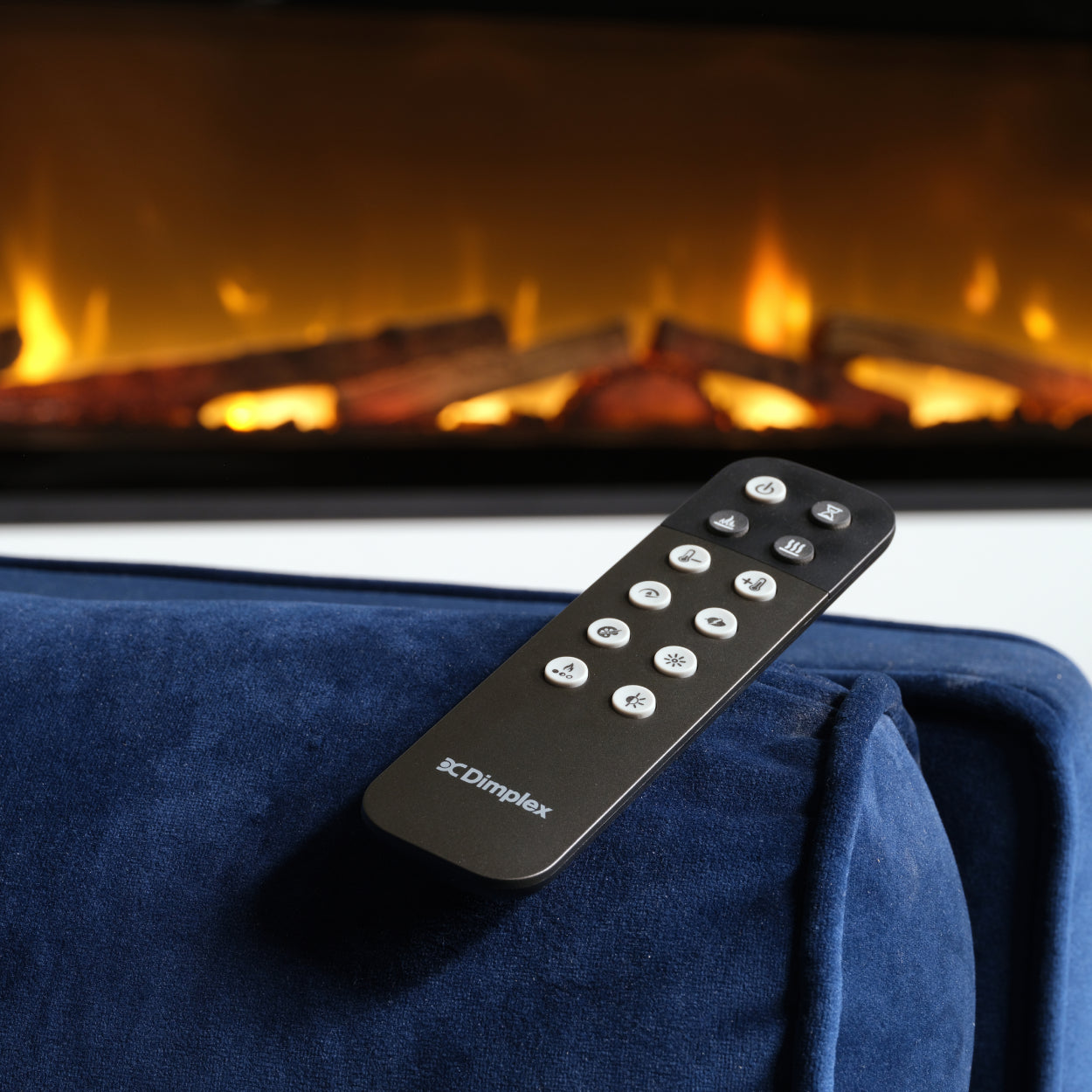 Vlamkleur en hoogte in te stellen