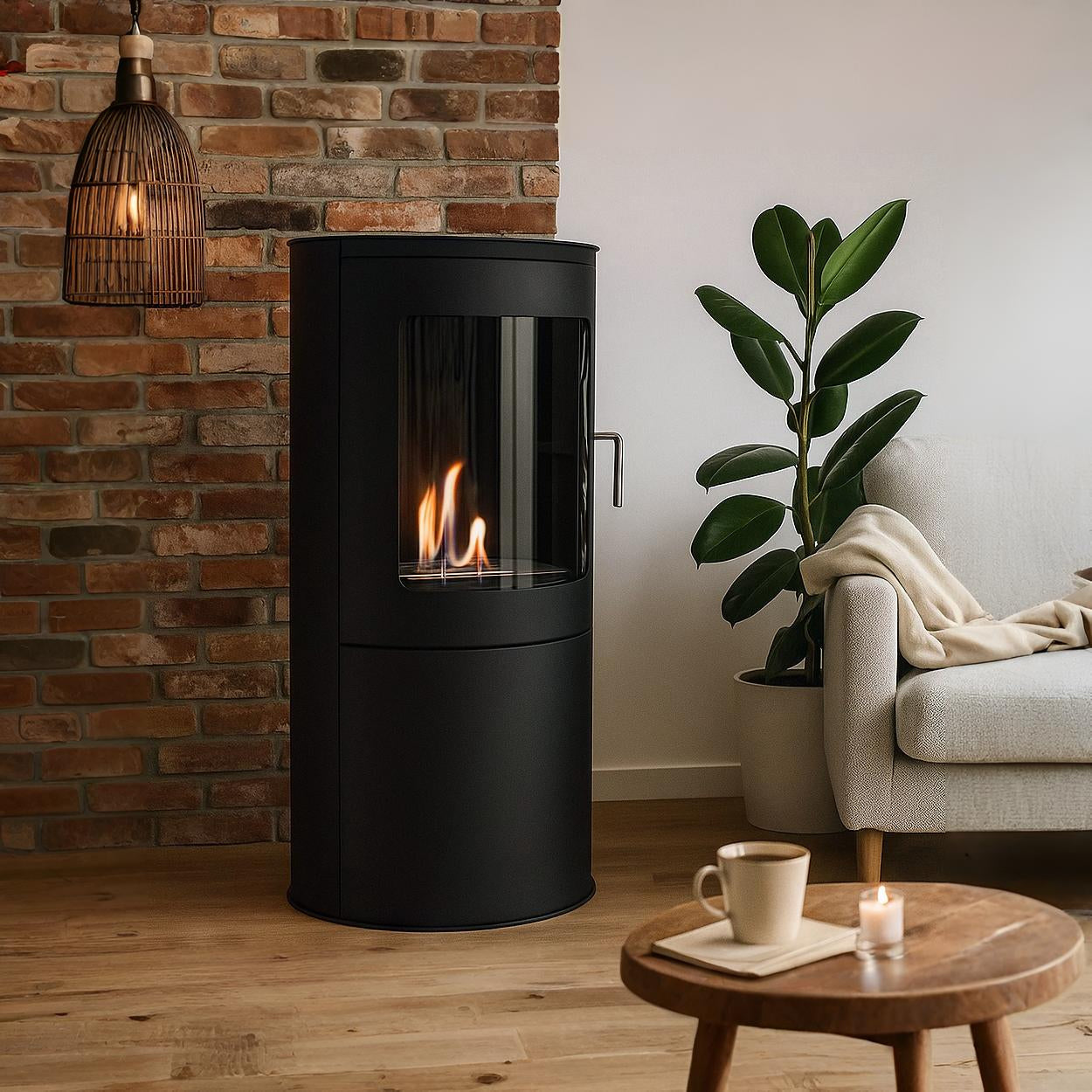 Eenvoudige plaatsing zonder schoorsteen of afvoer