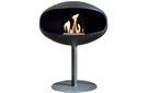 Cocoon_Aeris_Pedestal_Zwart_RVS_Vrijstaand_Bio-ethanol_handmatig_Design