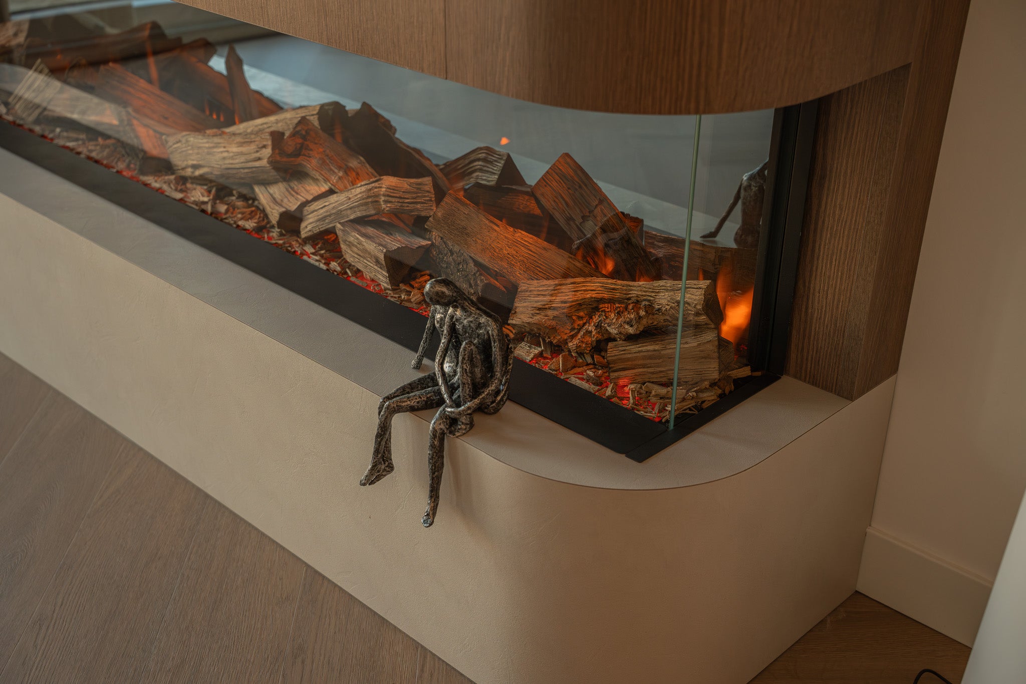 Stijlvolle diepte met verdiepte haardkaders