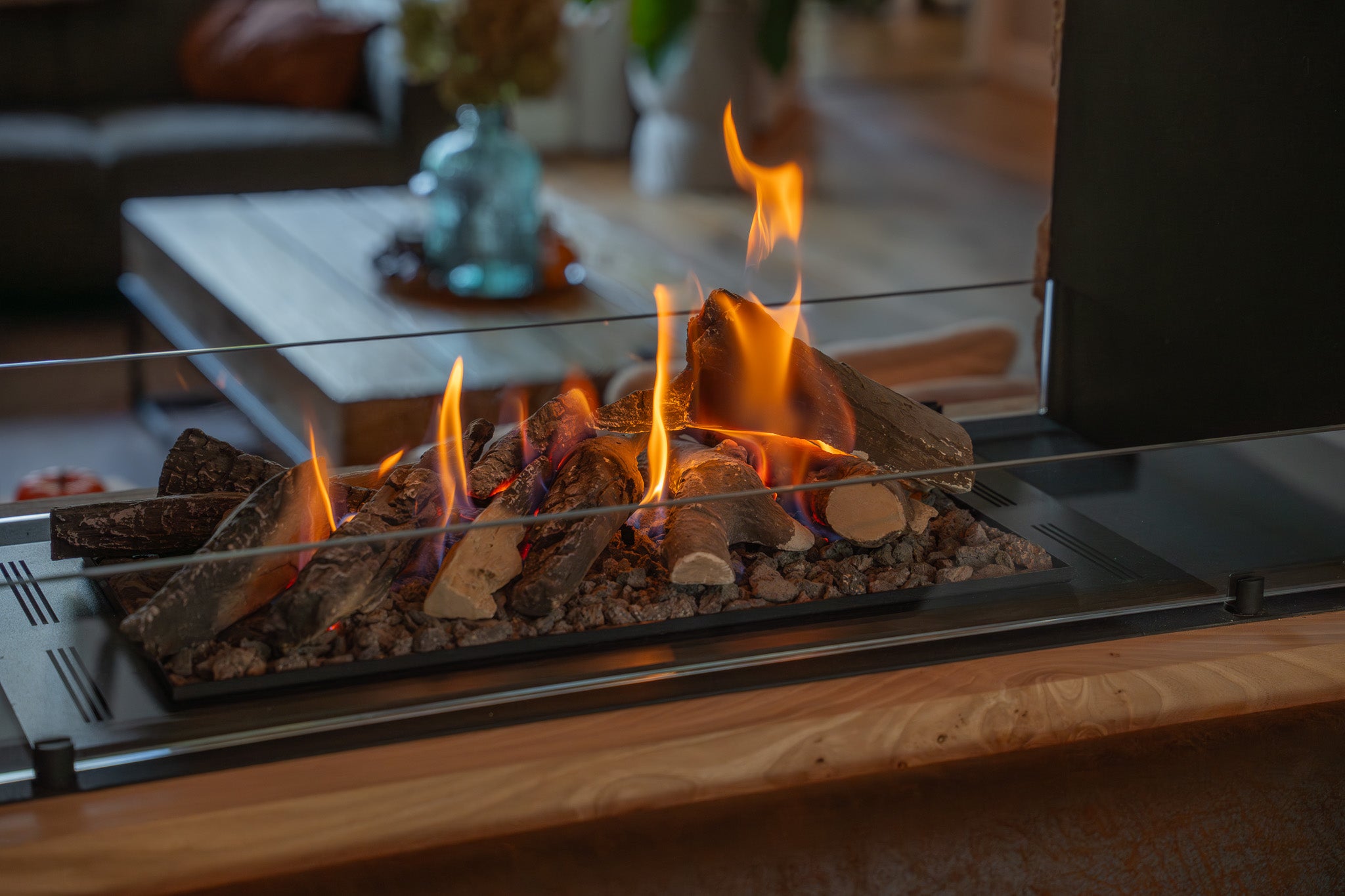 Direct sfeer en vlammen