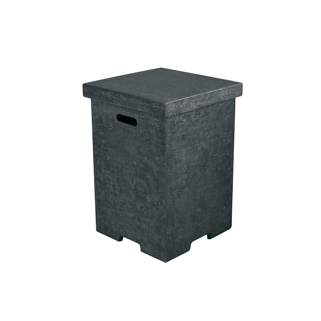 Gasfles cover donkergrijs met deksel