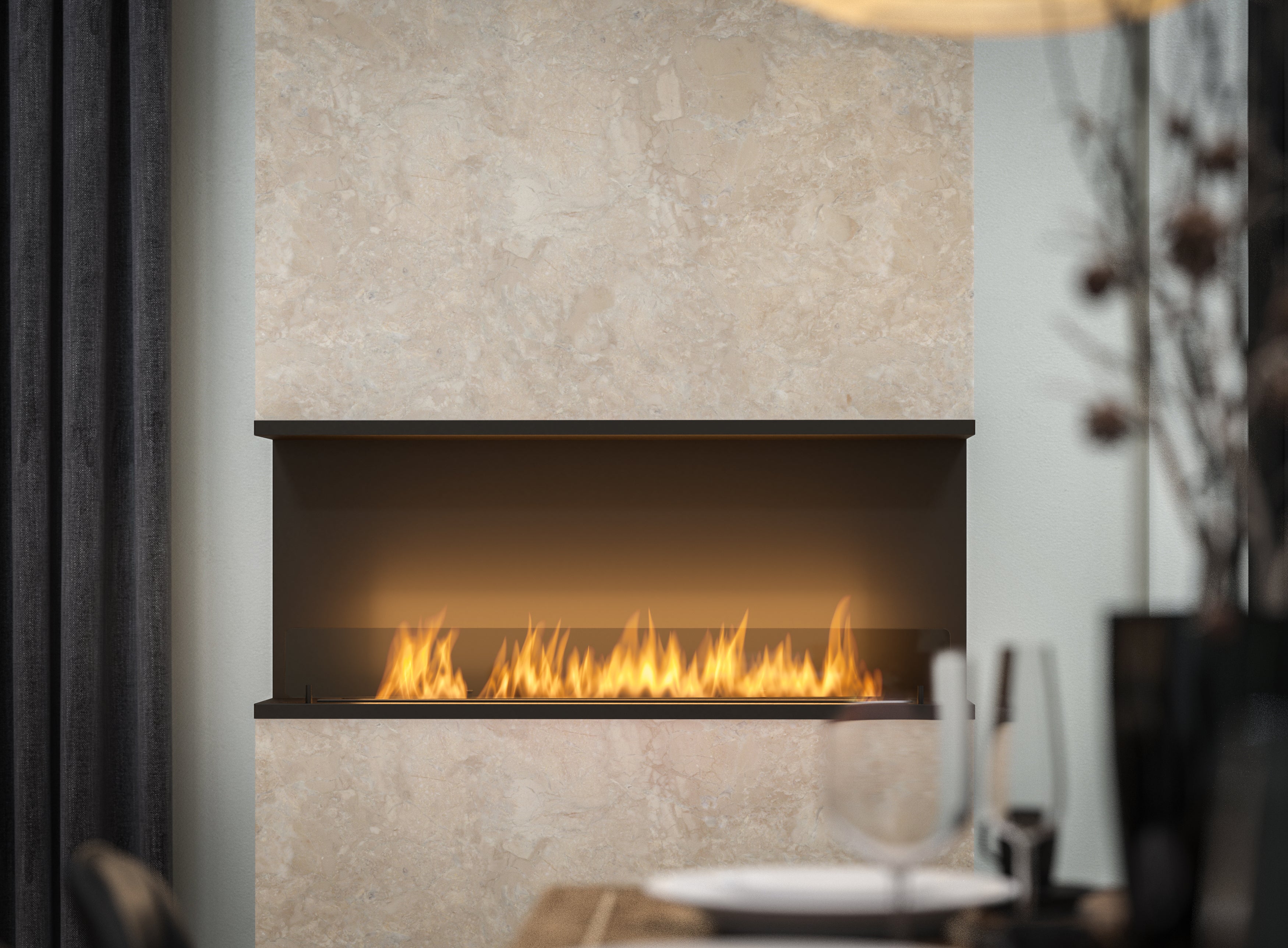 Inbouw met afwerkranden