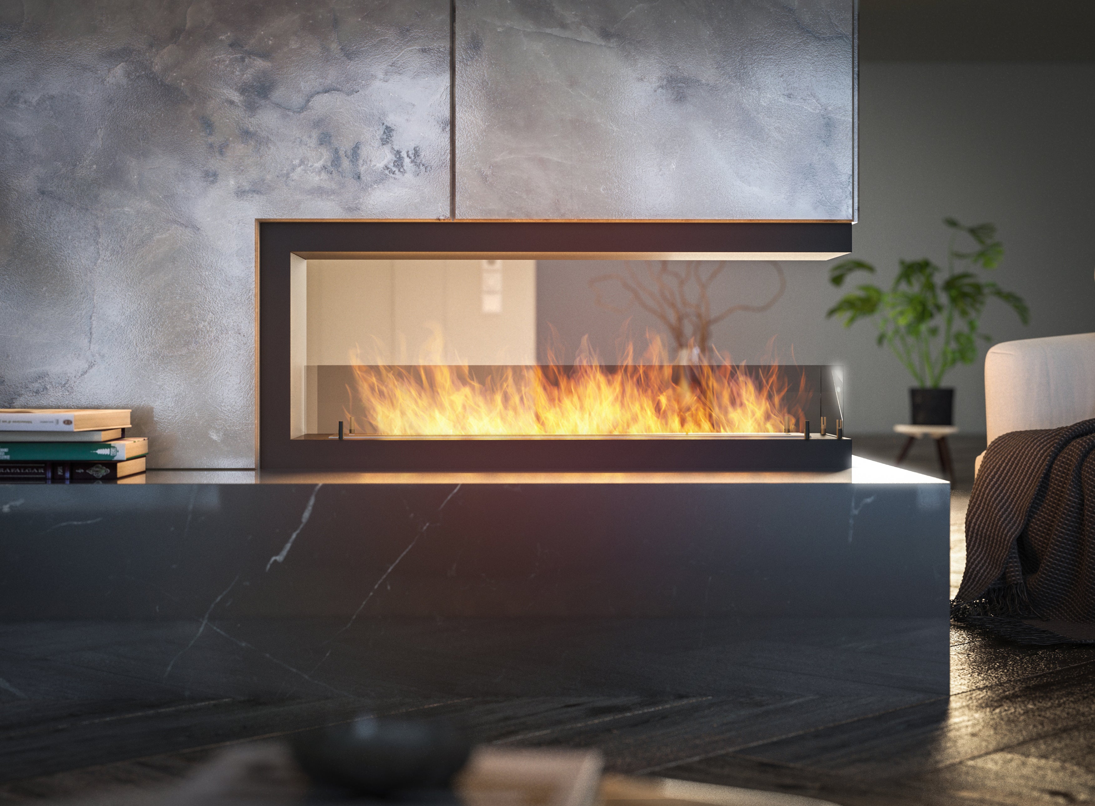 Inbouw met hoge afwerkranden