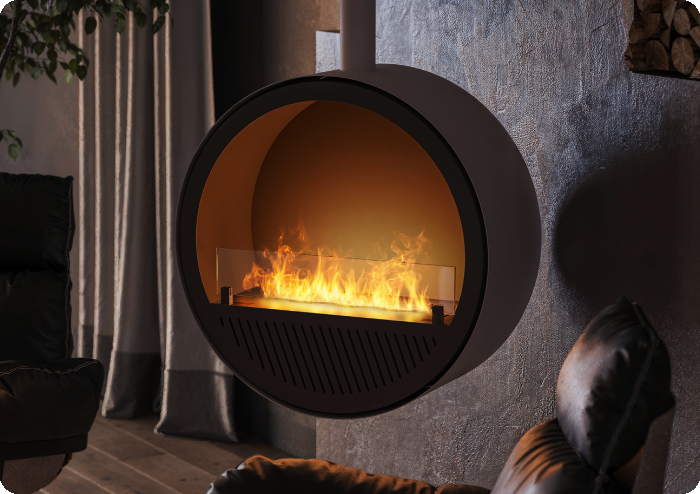 Echt vuur zonder rook of roet