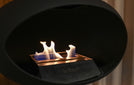 Le_Feu_Steel_High_Low_Bio-ethanol_haard_vrijstaand_dome_bowl_zwart_chromed_silver_rosegold_white_nickel_manueel_burner_design