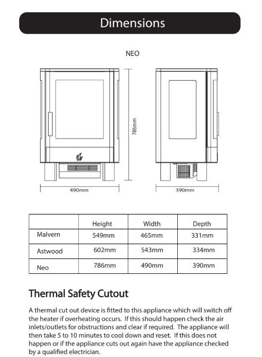 ACR Neo 3C Vrijstaande elektrische haard | Haardcenter