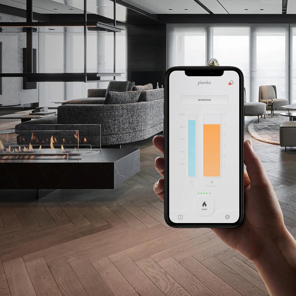 Afstandsbediening of app control