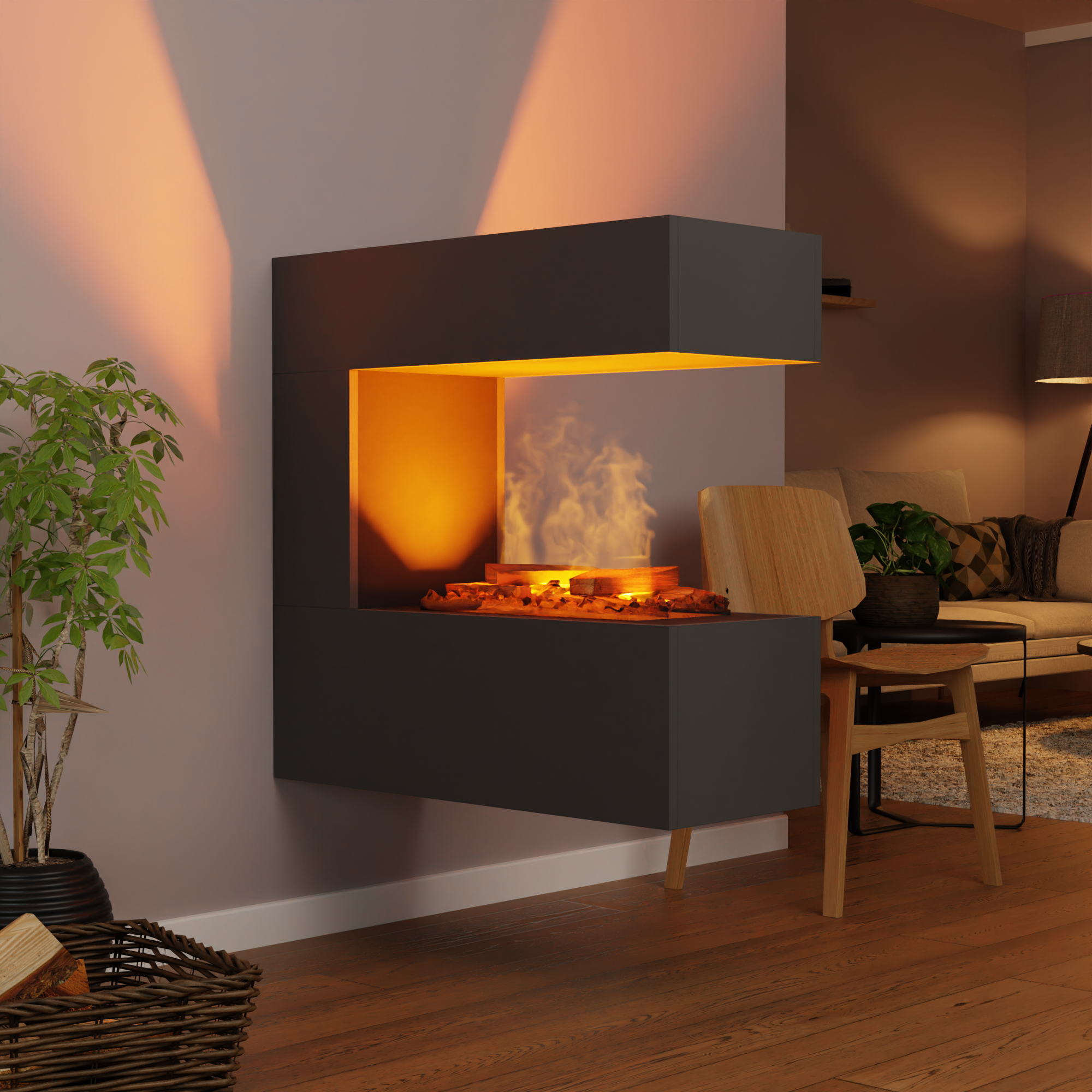 Hangende Waterdamphaarden Sfeervol Elegant Haardcenter hangende-waterdamphaarden-sfeervol-elegant-haardcenter