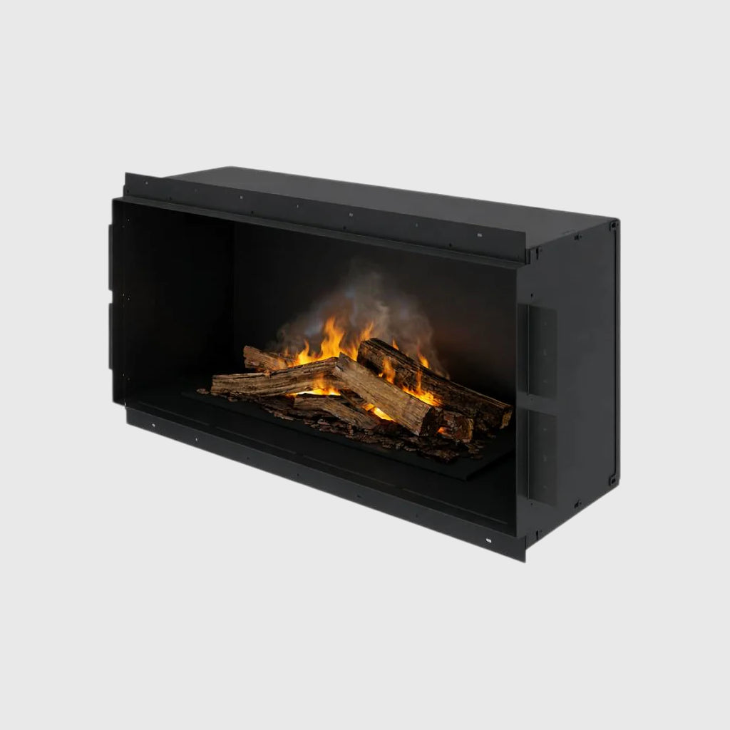 Zwart stalen achterwand