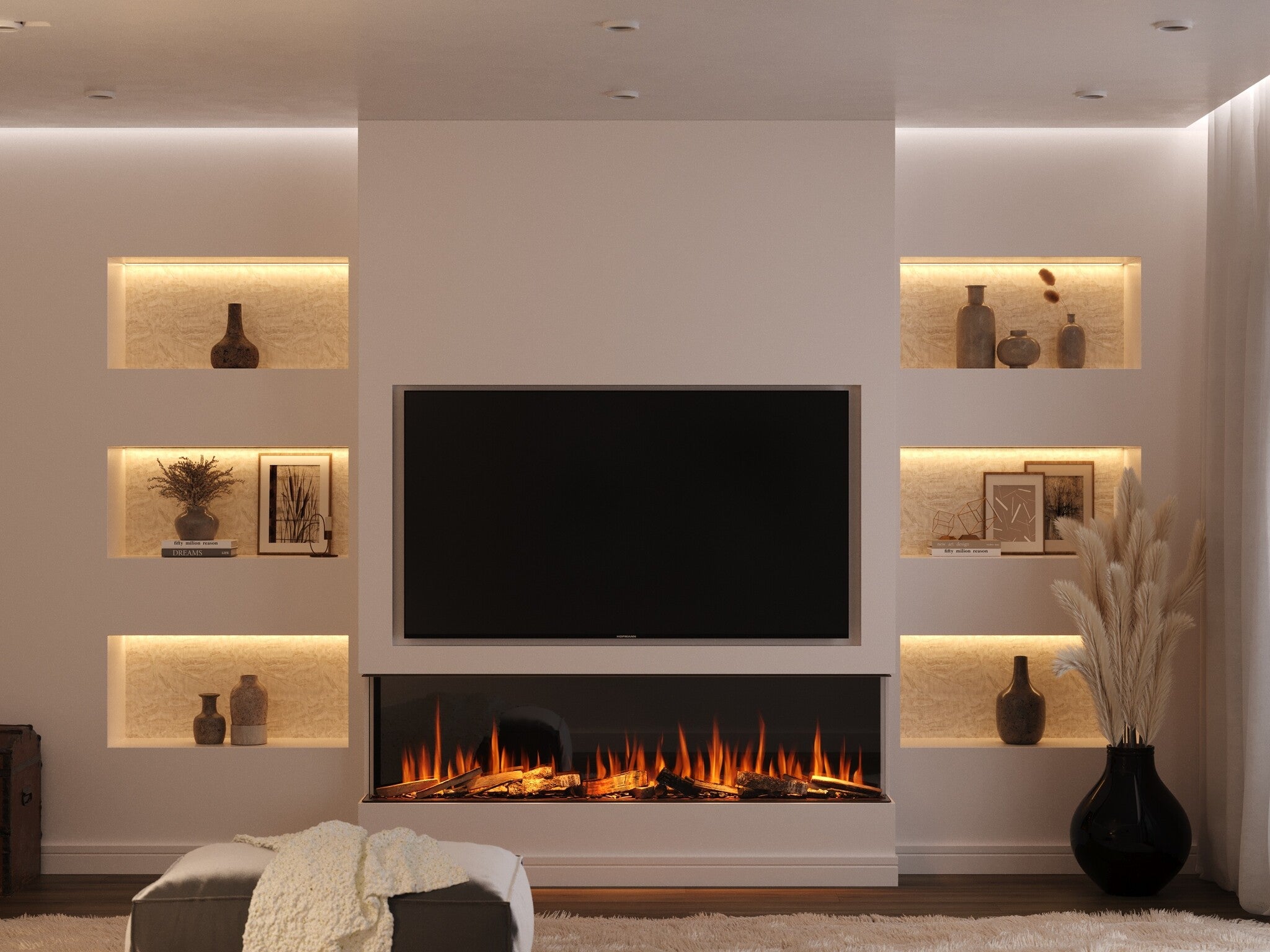 Haardmeubels stuc- of verfklaar