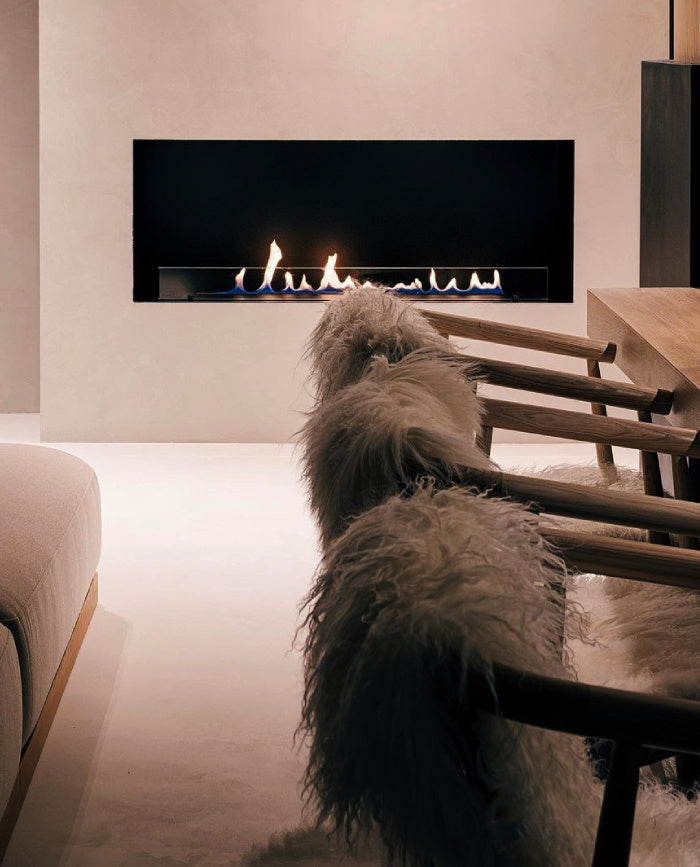 Enkelzijdige inbouwhaard