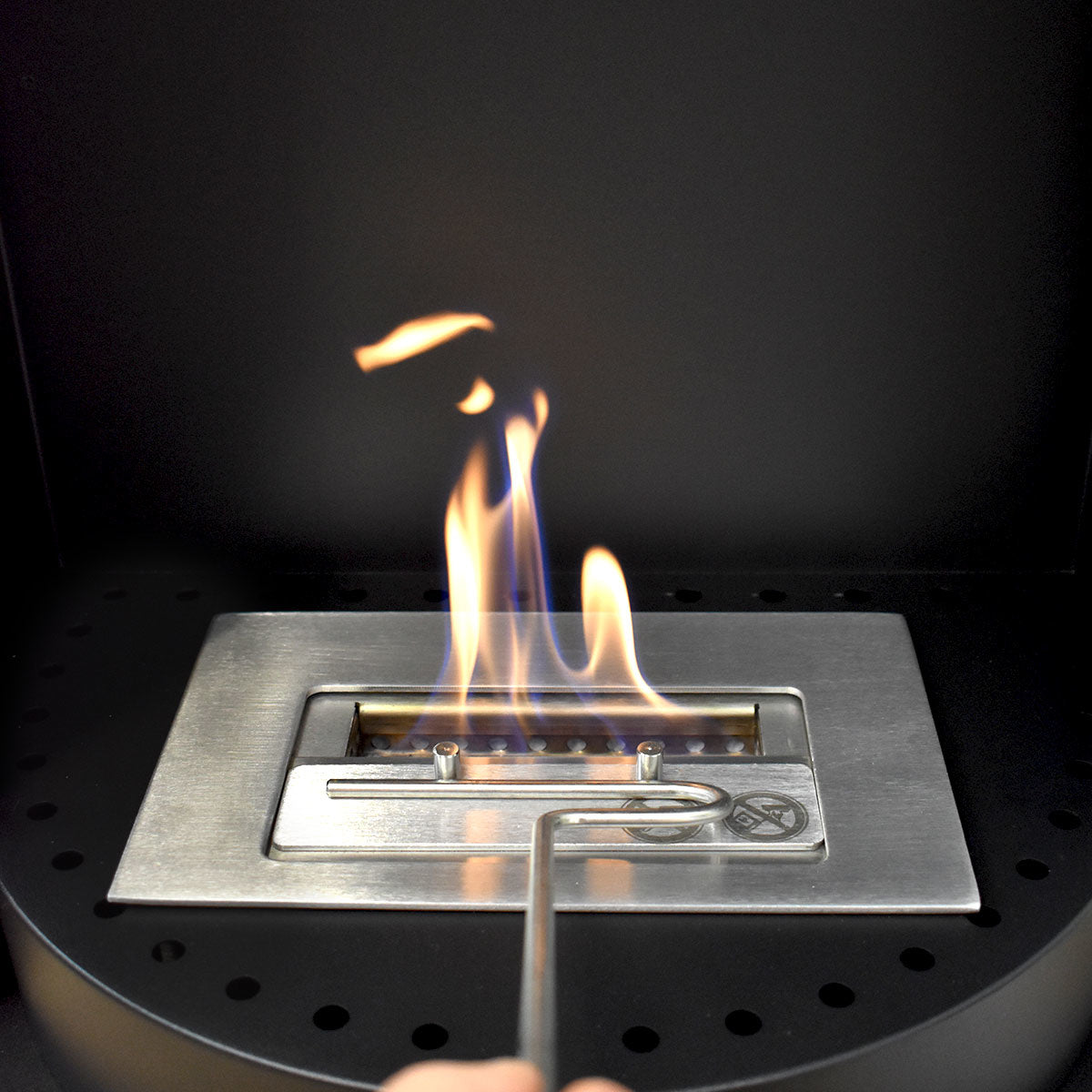 Echte vlammen, zonder rook of schoorsteen