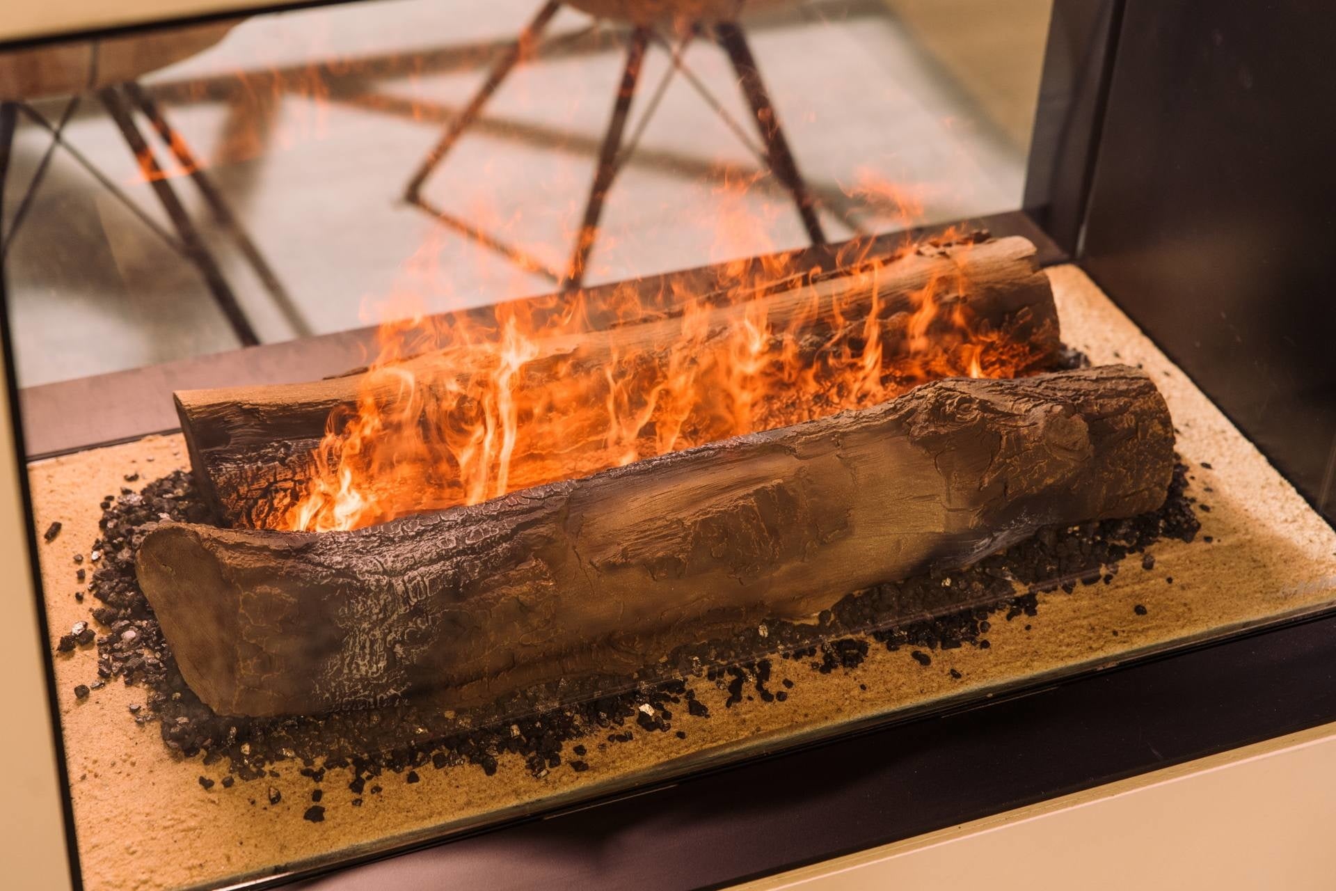 Realistisch vuurbeeld met warmte