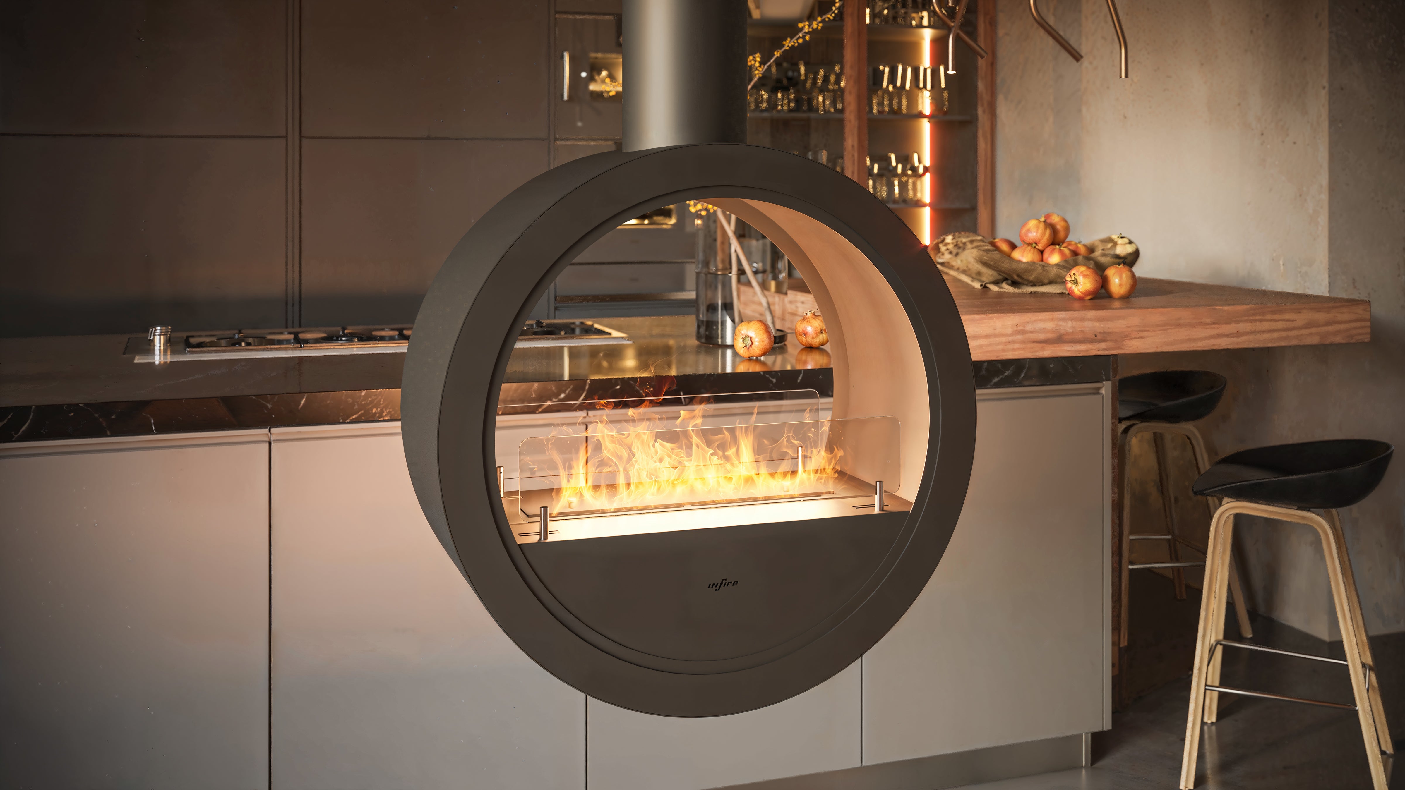 Echt vuur zonder rook of geur