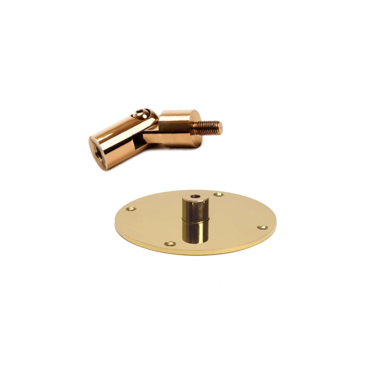 Hoekbevestiging schuin plafond Rosé Gold