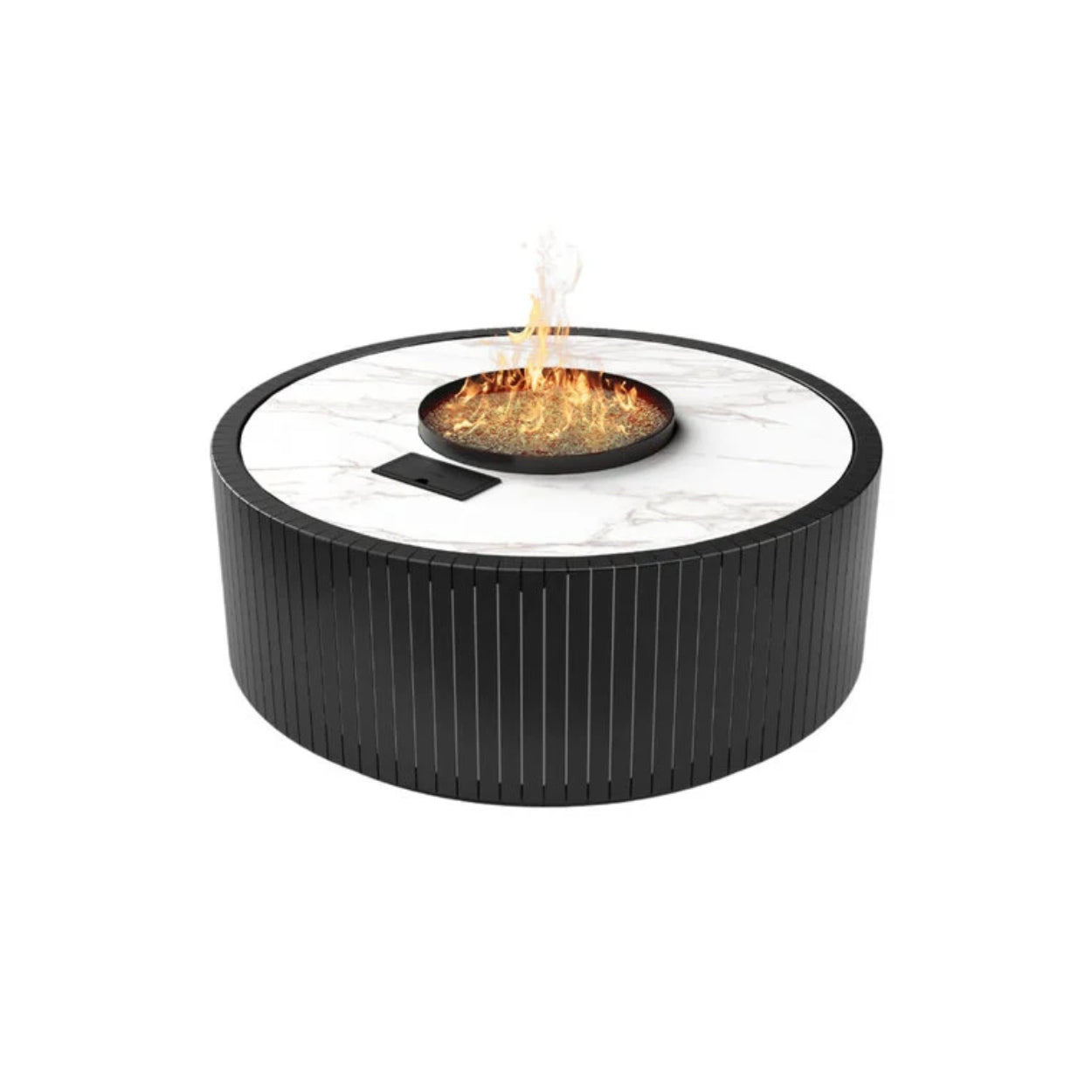 Planika_Stella_salontafel_Tuinhaard_Haard_automatisch_gashaard_bio-ethanol_buiten_Dekton_Daze_Kreta_Laurent