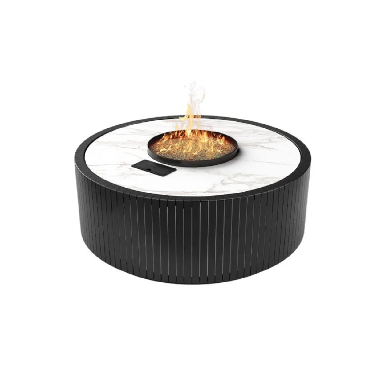 Planika_Stella_salontafel_Tuinhaard_Haard_automatisch_gashaard_bio-ethanol_buiten_Dekton_Daze_Kreta_Laurent